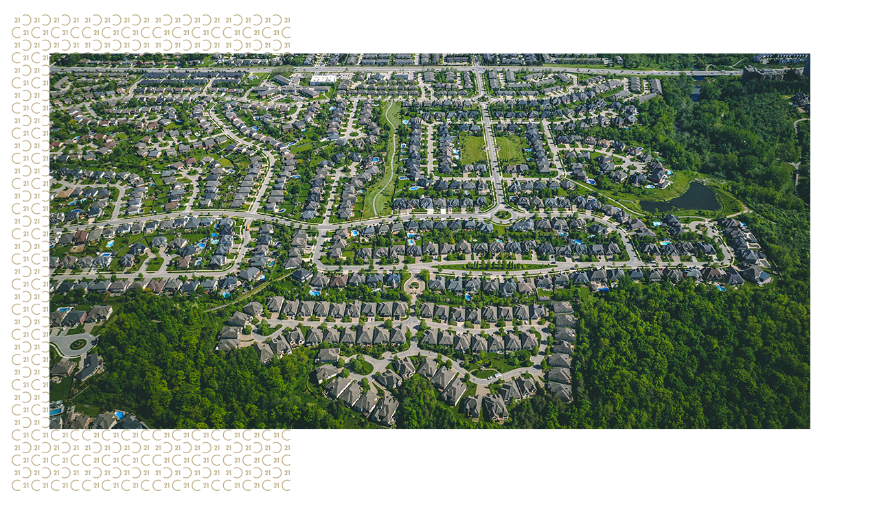 Sunningdale neighbourhood aerial view - Sunningdale 社区航拍全景