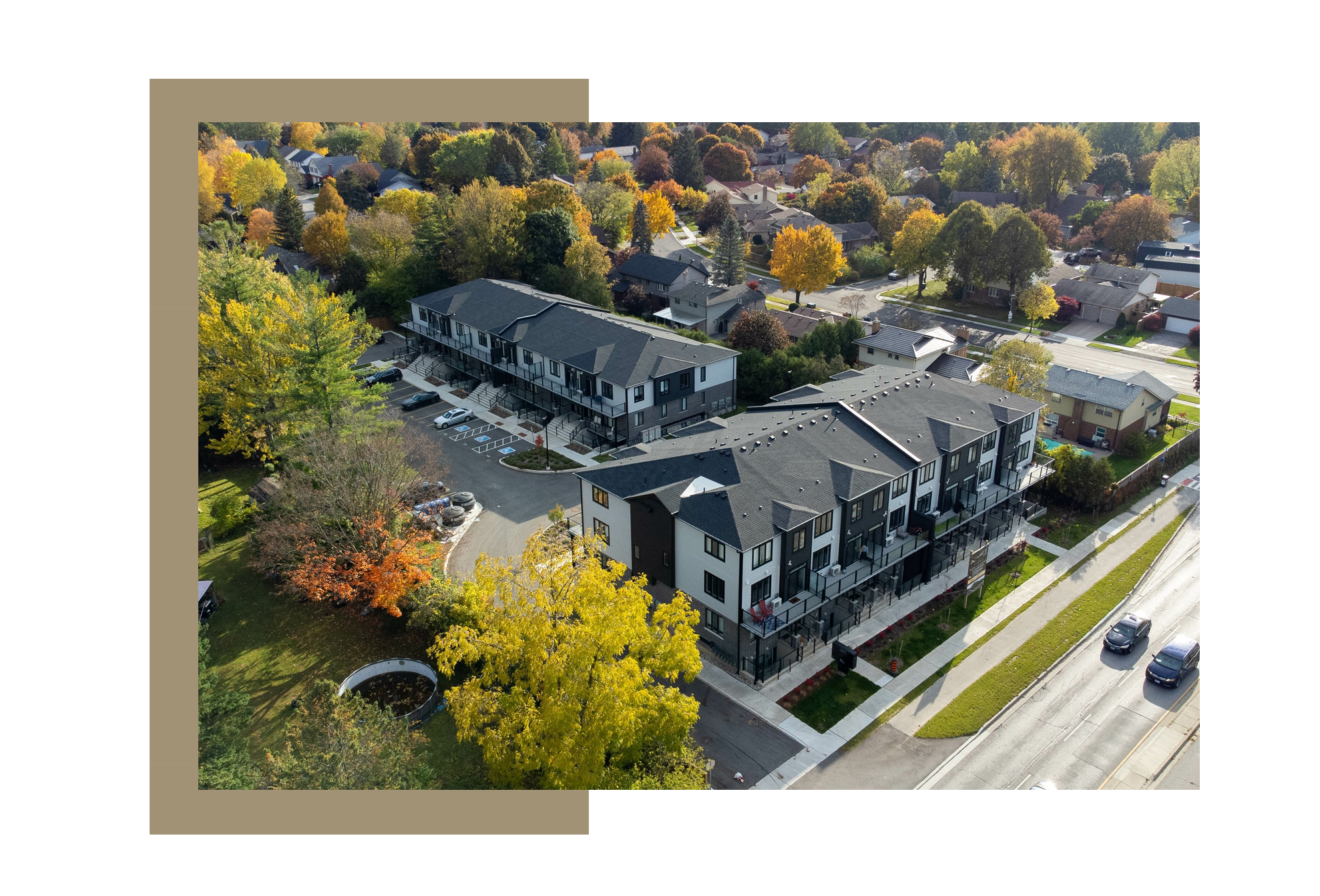 Masonville Townhomes Exterior View -Masonville 精致联排别墅外观实景