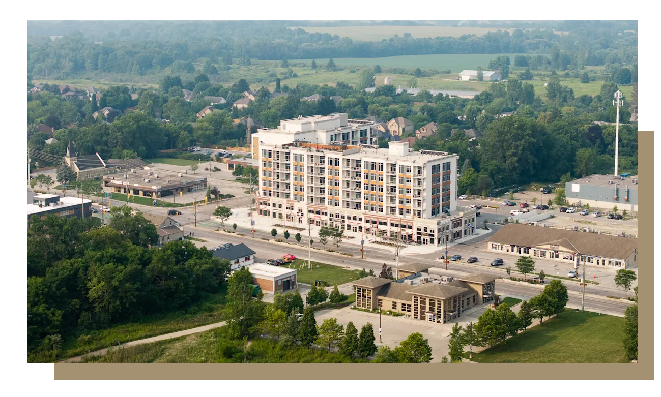 Aerial view of sunningdale apartment - Sunningdale 公寓大楼航拍图